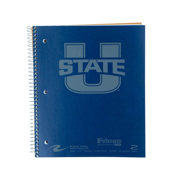 U-State two subject notebook navy college ruled